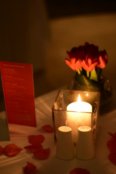Love at le gray with an enchanting dinner at Indigo on the Roof